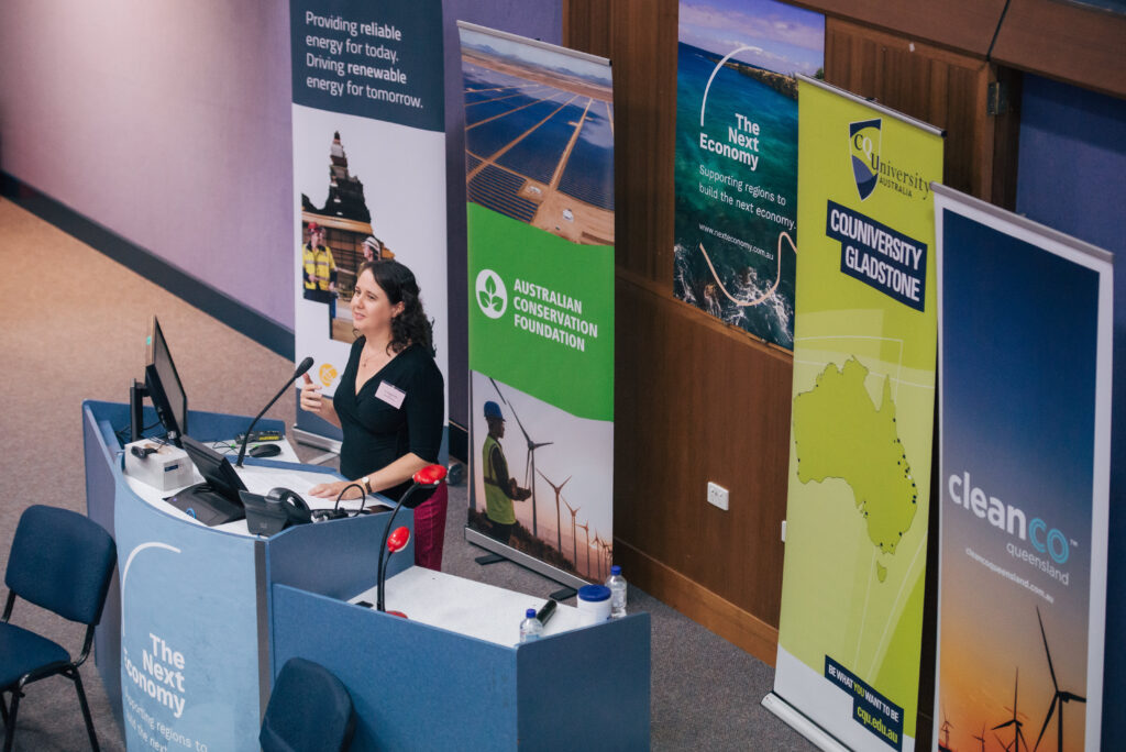 Amanda Cahill speaks at the Energy Future Summit